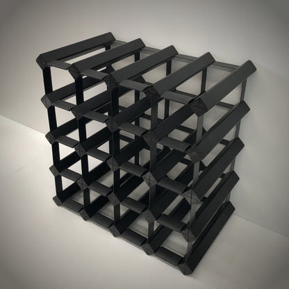 20 Bottle Timber Wine Rack – 4×4 Modular Wooden Wine Storage Rack