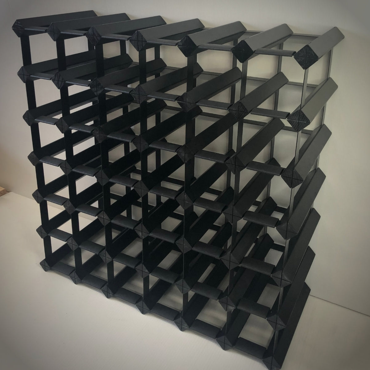 42 Bottle Timber Wine Rack – 6×6 Modular Wooden Wine Storage Rack