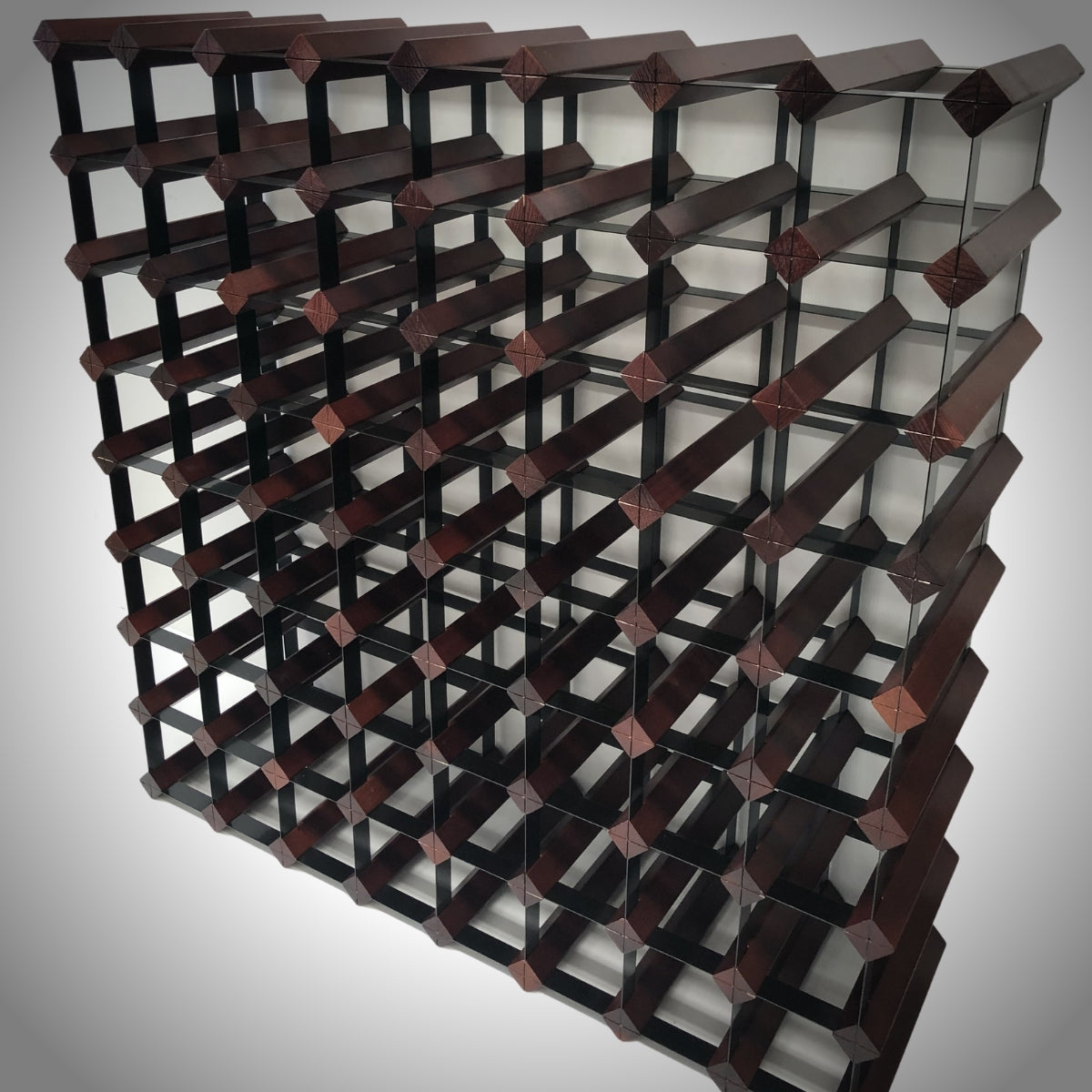 72 Bottle Timber Wine Rack – 8×8 Modular Wooden Wine Storage Rack