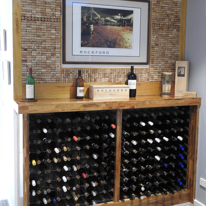 25 Bottle Diamond Cube Wine Rack – Modular Wine Storage Rack (18mm Thick Frame)