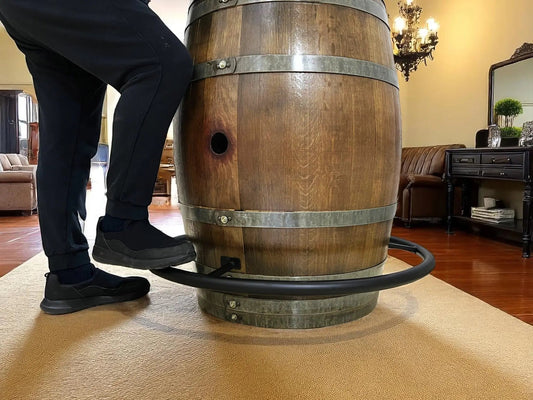 Whiskey and Wine Barrel Footrest