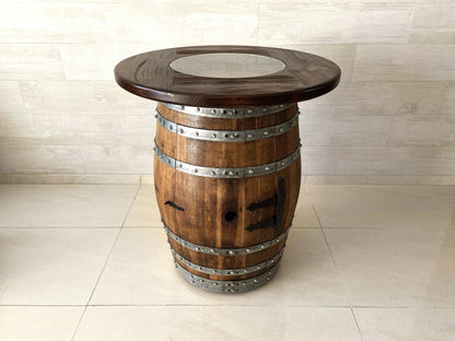 Luxury Wine Barrel Bar Set with Pub Table & Wine Barrel Bar Stools