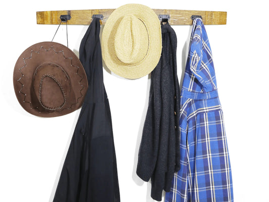 Wine Barrel Stave Coat Rack