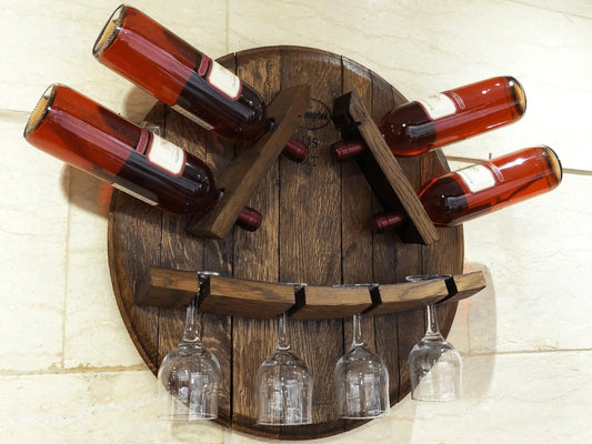 Rustic Wall Wine Rack